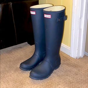 Navy Hunter Tall Boot